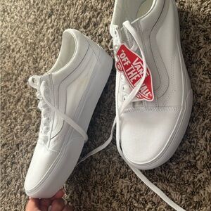 Vans White Athletic Shoes